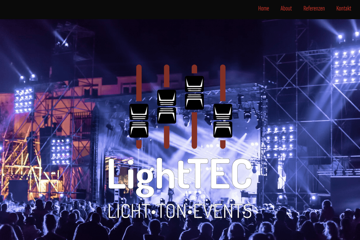Screenshot Website LightTEC